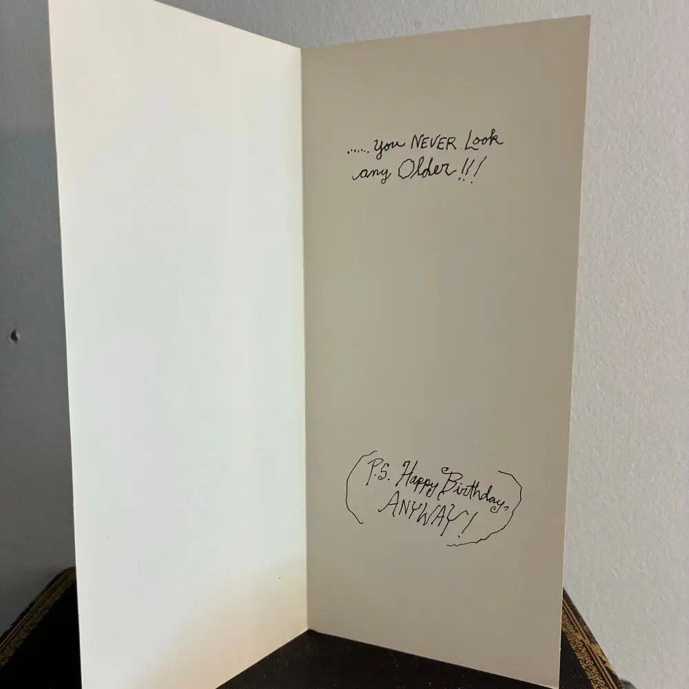 Vintage Funny Birthday Card Hallmark Contemporary Null And Void Humor NOS